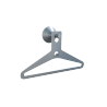 Cylindrical coat hook